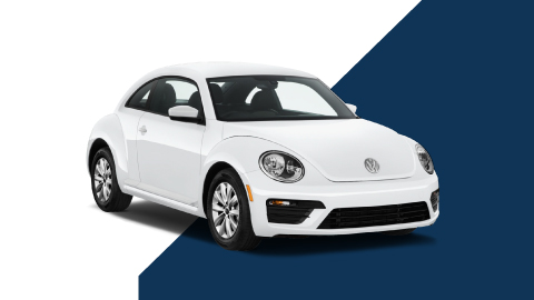 White Volkswagen Beetle