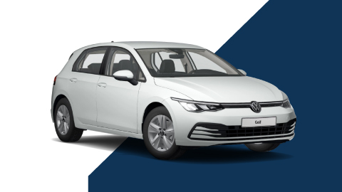 White Volkswagen Golf