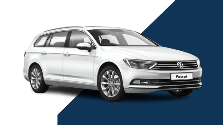 White Volkswagen Passat