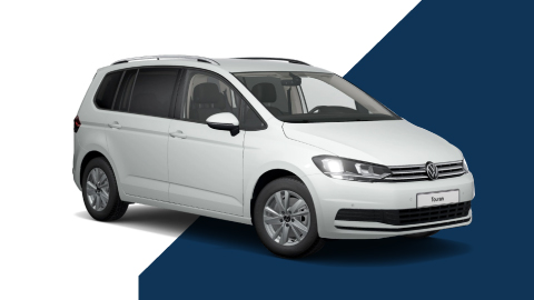 White Volkswagen Touran