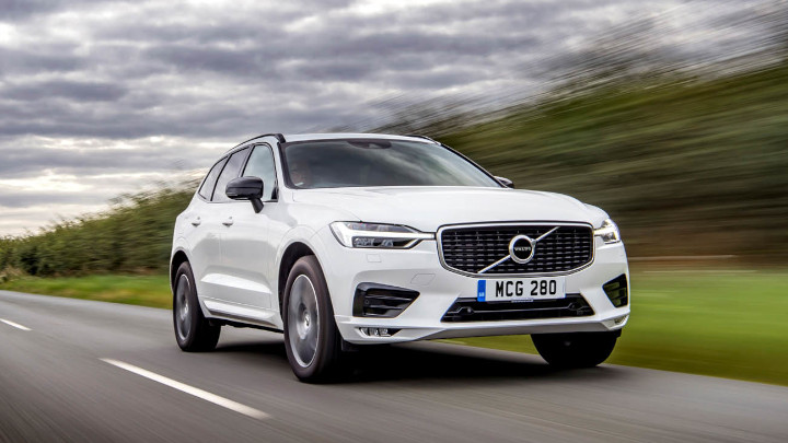 White Volvo XC60 Exterior Front Driving