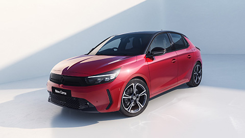 Red Vauxhall Corsa Exterior Front