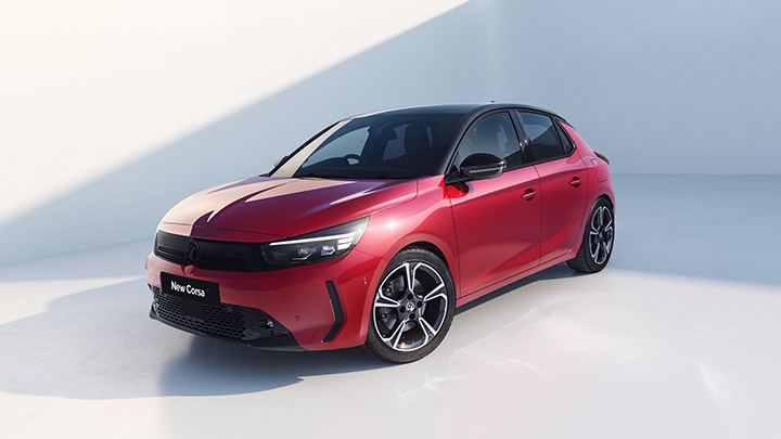 Red Vauxhall Corsa Exterior Front