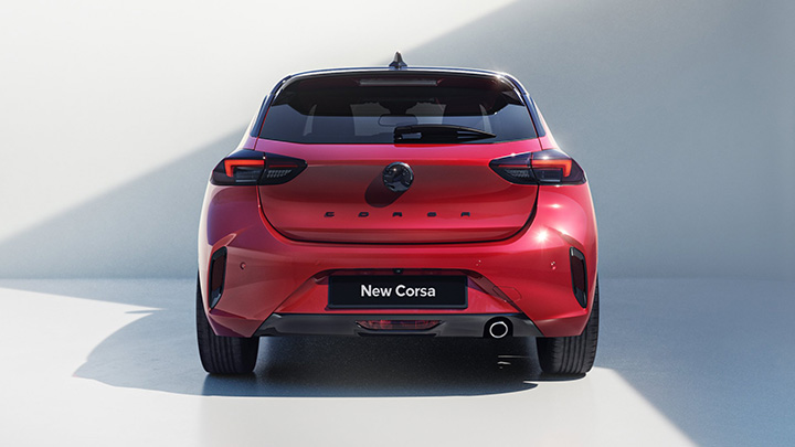 Red Vauxhall Corsa Rear