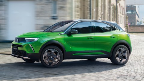 Green Vauxhall Mokka Electric Front