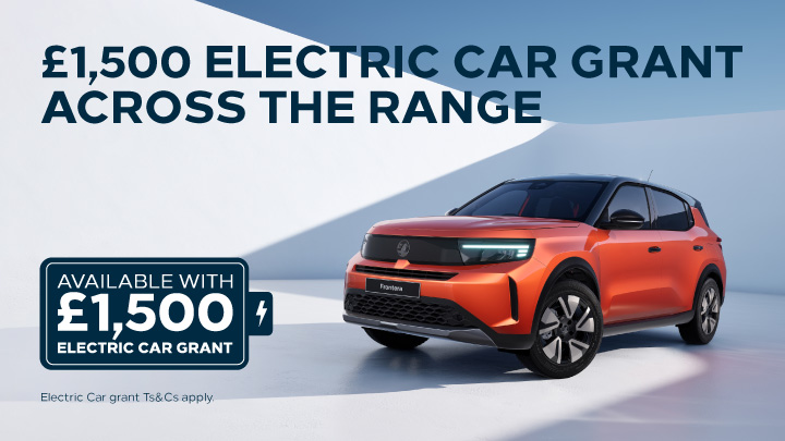 Hot Red Vauxhall Frontera With Electric Car Grant Copy