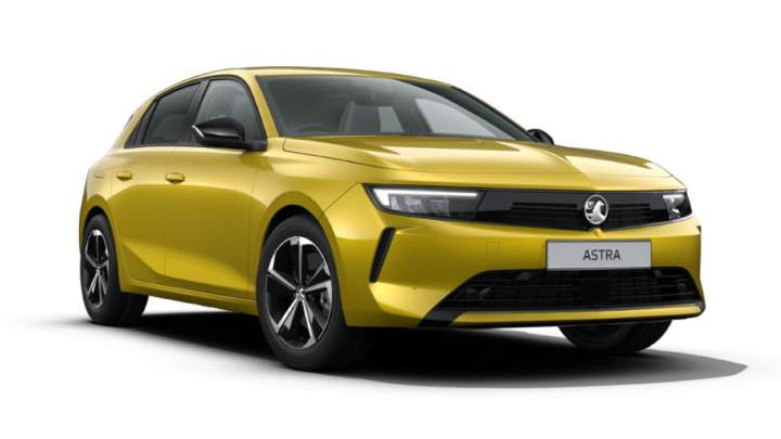 Vauxhall Astra in Electric Yellow