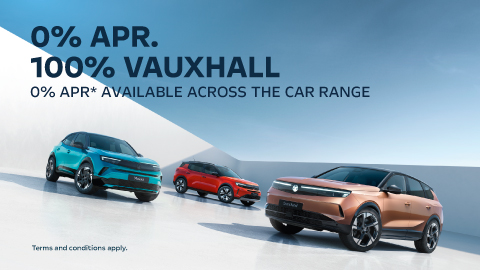 Vauxhall 0% APR* Offers- Corsa, Mokka, Astra & More