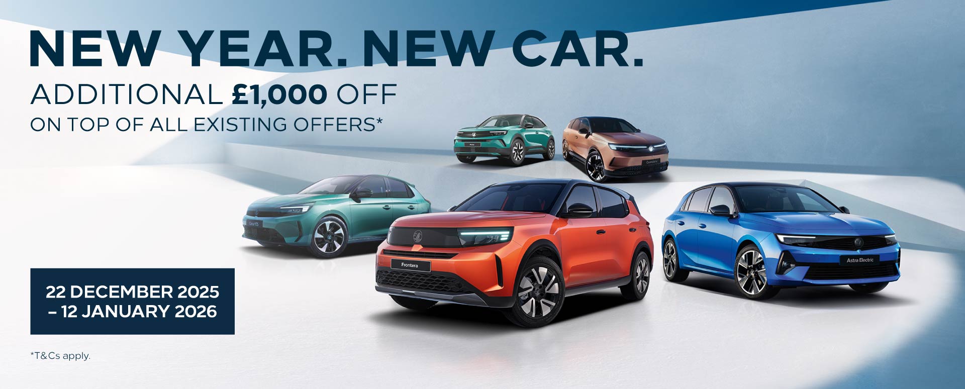New Year. New Car. Additional £1,000 off*