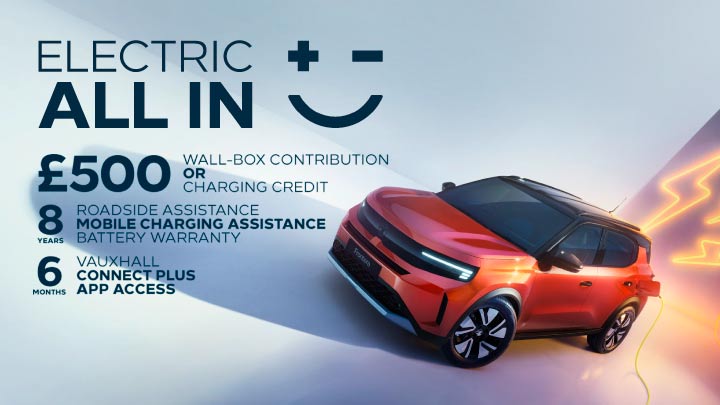 Vauxhall electric all-in promotion