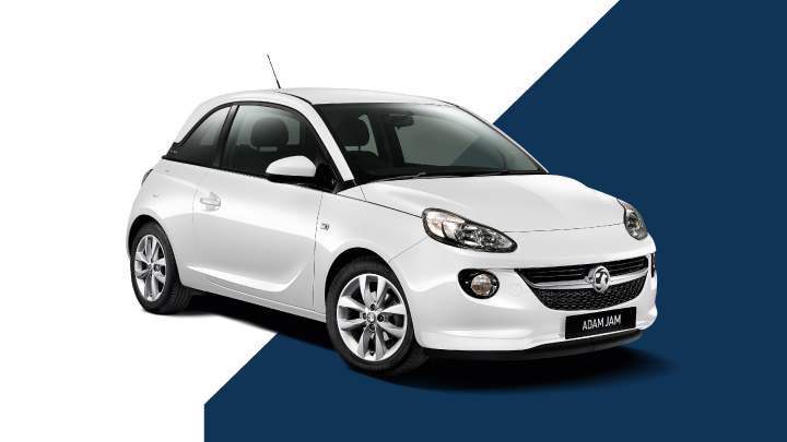 white vauxhall adam