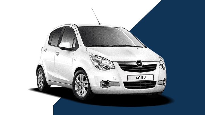 white vauxhall agila