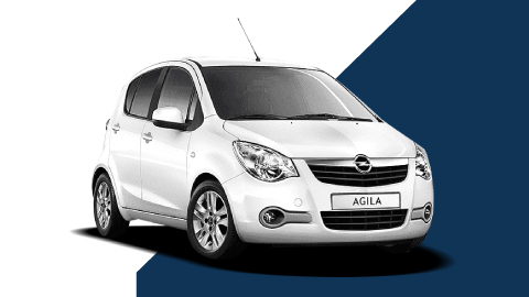 white vauxhall agila
