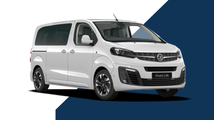 White Vauxhall Vivaro Life