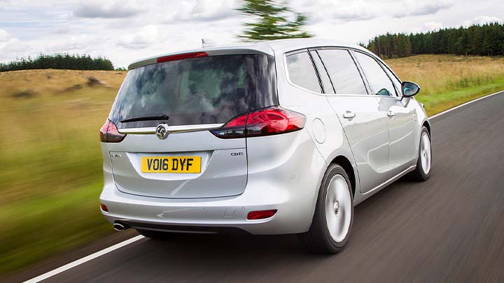 vauxhall zafira rear