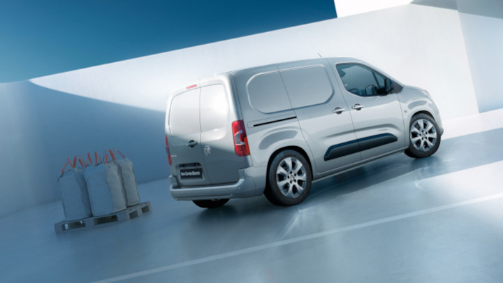Vauxhall Combo Electric Rear Angle in Silver