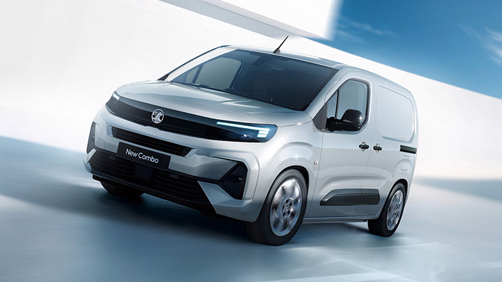 Silver Vauxhall Combo Van Front