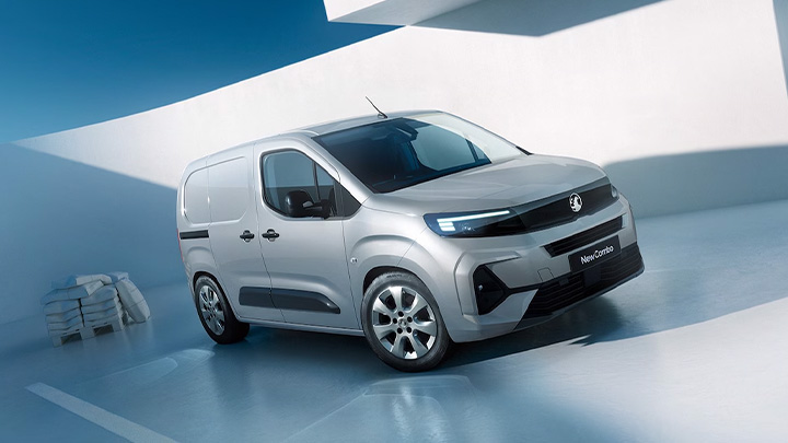 Silver Vauxhall Combo Van Side