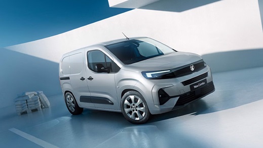 Silver Vauxhall Combo Van Side