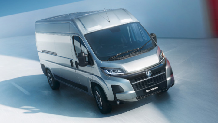 Vauxhall Movano in Silver Driving
