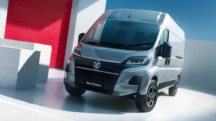 Vauxhall Movano Front in Silver