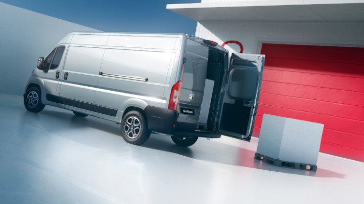 Vauxhall Movano Rear Open in Silver