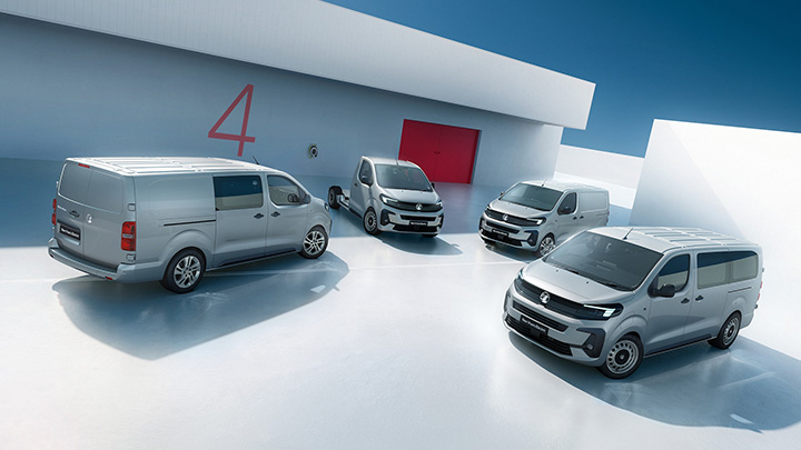 Silver Vauxhall Vivaro Electric Van Models Front