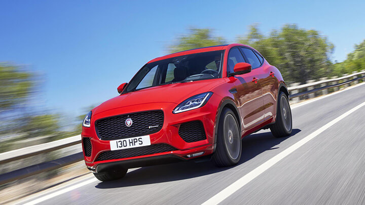 Jaguar E-PACE Front, Driving